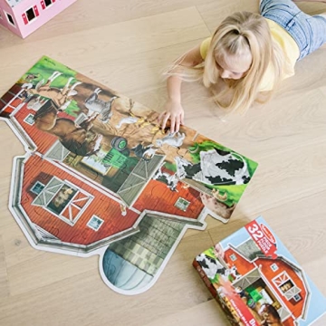 Melissa & Doug Jumbo Barn Puzzle - Fun 32 Pieces!