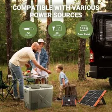 BODEGACOOLER 12V Portable Refrigerator, 42Quart (40L) Dual Zone Car Refrigerator, RV Car Fridge APP Control, -4℉-68℉Portable Freezer 12/24V DC 100-240V AC for Outdoor Camping Travel Vehicles Home Use