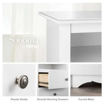 Modern Prepac Sonoma 6 Drawer Dresser for Stylish Storage