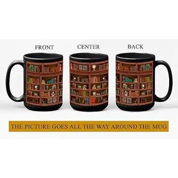 2IMT Book Mug Librarian Gifts for Book Lovers Women - Library Coffee Mug Book Club Gifts for Women -...
