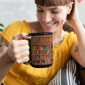 2IMT Book Mug for Librarians and Book Lovers Gift
