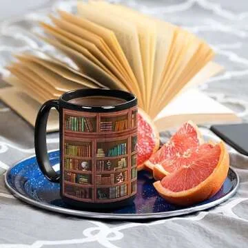 2IMT Book Mug for Librarians and Book Lovers Gift
