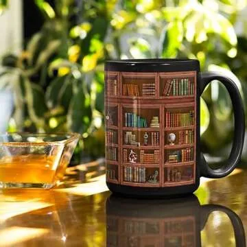 2IMT Book Mug for Librarians and Book Lovers Gift