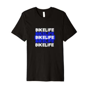 BikeLife V3 Blue Motorcycle Motorsports Bmx Premium T-Shirt