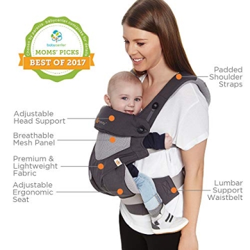 Ergobaby 360 Carrier with Lumbar Support, Cool Mesh