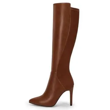 Stylish Rilista Womens Knee High Stiletto Heel Boots