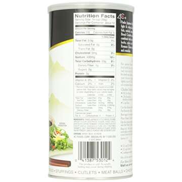 4C Flavored Panko Bread Crumbs - Crispy & Nutritious