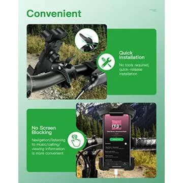 ILVGOLF Universal Phone Holder Golf Cart, Phone Mount for Bike, Bicycle, Push Cart, Boat, Car, Stroller, Motorcycle, Fits Most Mobile Smartphones, Adjustable Handlebar Cell Phone Holder Shockproof