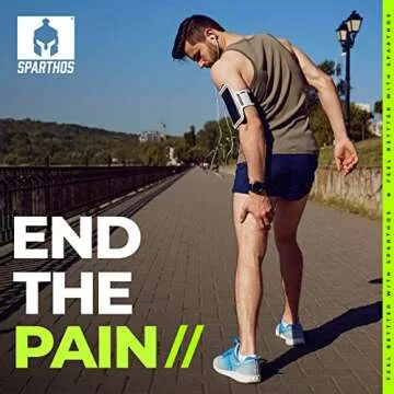 Sparthos Thigh Compression Sleeves (Pair) – Quad and Hamstring Support – Upper Leg Sleeves for M...