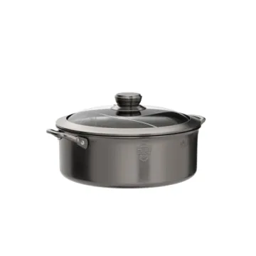 Laotesi 30cm Hot Pot with Divider for Induction Stoves