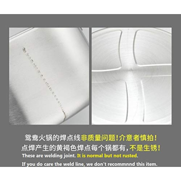 Laotesi 30cm Hot Pot with Divider for Induction Stoves