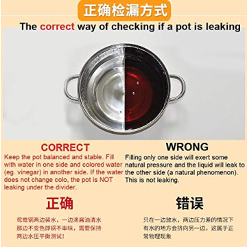 Laotesi 30cm Hot Pot with Divider for Induction Stoves