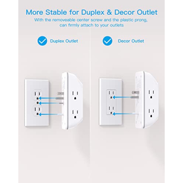 Smart Outlet Extender & USB Charger with Night Light