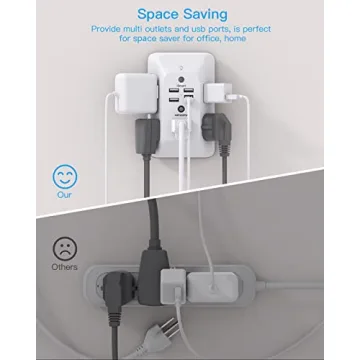Smart Outlet Extender & USB Charger with Night Light