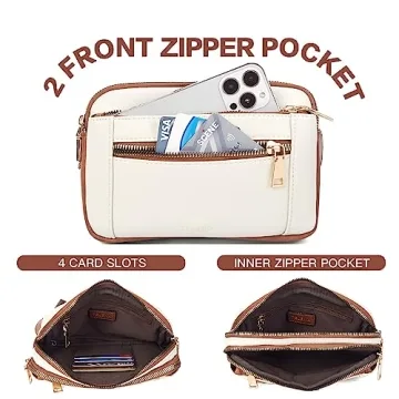 Telena Vegan Leather Fanny Pack Women Adjustable Crossbody Bag