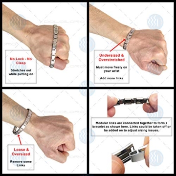 Dolceoro SB-008 Stylish Italian Modular Bracelet, Durable & Chic