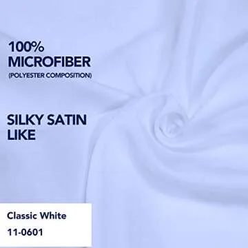 PureFit Wrap Around Ruffled Bed Skirt with Adjustable Elastic Belt - 18 Inch Drop Easy to Put On, Wrinkle Free Bedskirt Dust Ruffles, Frame Cover for Queen, King and C-King Size Beds, White