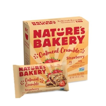 Nature's Bakery Strawberry Oatmeal Crumble Bars - Healthy, Vegan Snack