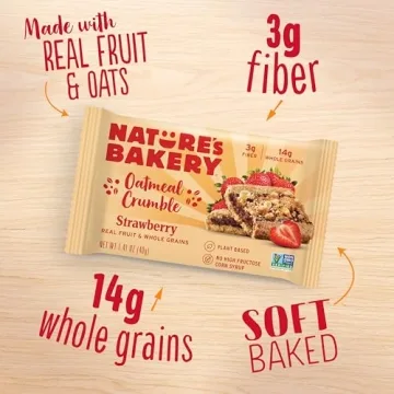 Vegan Strawberry Oatmeal Crumble Bars by Nature's Bakery