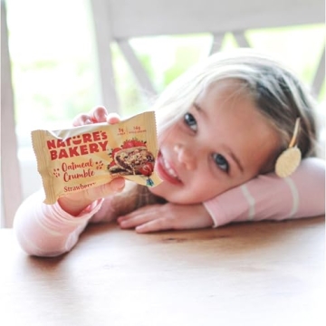 Vegan Strawberry Oatmeal Crumble Bars by Nature's Bakery