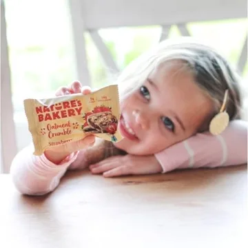 Vegan Strawberry Oatmeal Crumble Bars by Nature's Bakery
