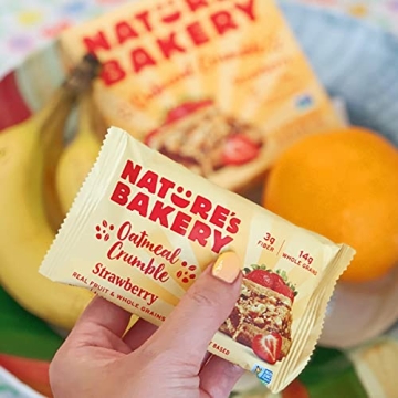 Vegan Strawberry Oatmeal Crumble Bars by Nature's Bakery