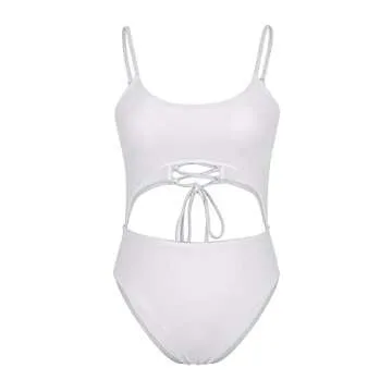 Meyeeka Women’s Spaghetti Strap Monokini - Flattering & Sexy Swimwear