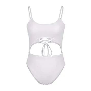 Meyeeka Women’s Spaghetti Strap Monokini - Flattering & Sexy Swimwear