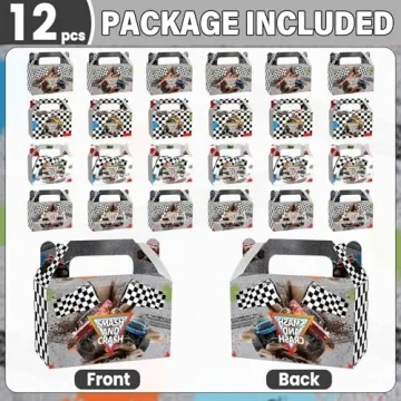 Monster Truck Treat Boxes for Birthday Party Decorations