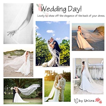 Exquisite Unicra Bride Wedding Veil Cathedral Tulle 118"