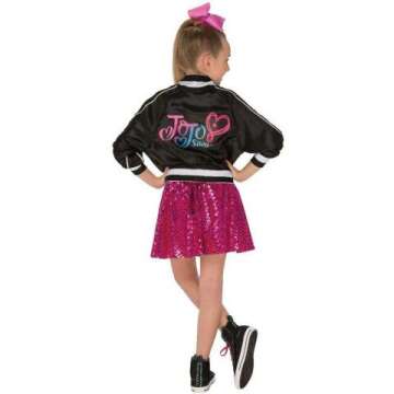 JoJo Siwa Bomber Jacket and Skirt Costume for Kids