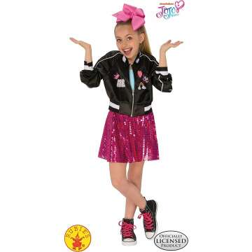 JoJo Siwa Bomber Jacket and Skirt Costume for Kids