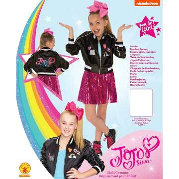 JoJo Siwa Bomber Jacket and Skirt Costume for Kids