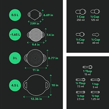 Vremi 13 Piece Mixing Bowl Set - Colorful Kitchen Essentials