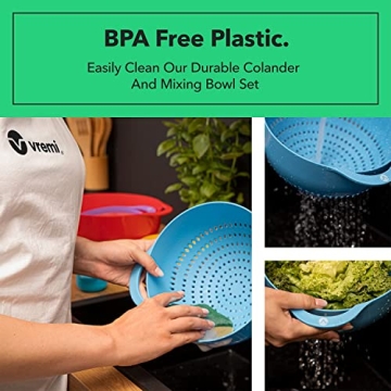 Vremi 13 Piece Mixing Bowl Set - Colorful Kitchen Essentials