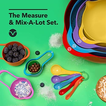 Vremi 13 Piece Mixing Bowl Set - Colorful Kitchen Essentials