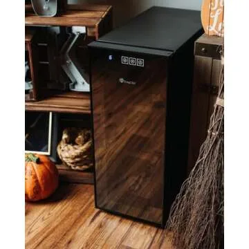 KingChii 33L Electric Cigar Humidors Temperature Control System, Cooling & Heating Humidor Cabinet with Spanish Cedar Wood Shelves & Hygrometer, Father's Day Gifts for Men (4 Layers 250 Capacity)