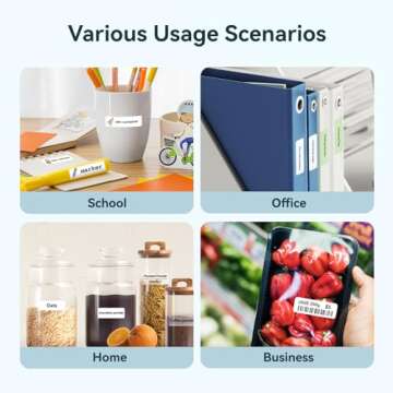 NIIMBOT D110 Upgraded Mini Label Maker - Bluetooth Thermal Printer for Home & Office