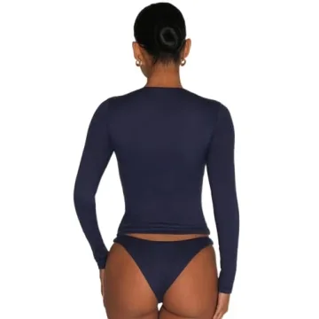 Stylish Y2K Long Sleeve Top for Trendy Women Fashion