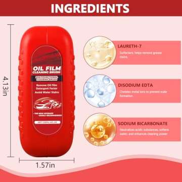 Automotive Oil Film Cleaning Brush for Crystal Clear Windows
