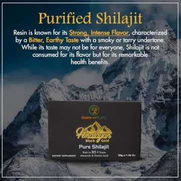 Cure wid Pure Himalayan Shilajit Resin 94.5% Fulvic Acid USA Lab Tested 500mg Potency 60 Serving of Shilajit Pure Himalayan Organic- Pure Shilajit for Men & Women for Energy,Vitality & Immune Support