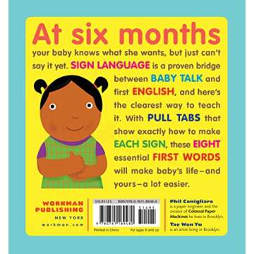 My First Baby Signs: (Baby Sign Language Book, Pull Tabs, Early Vocabulary, First Words)