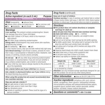 Amazon Basic Care Infants' Pain & Fever Liquid Grapeflavored