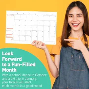 S&O Modern Large Desk Calendar 2025-2026 for Productivity