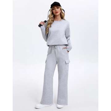 Cozy 2 Piece Sweatsuit Set for Women Perfect for Fall