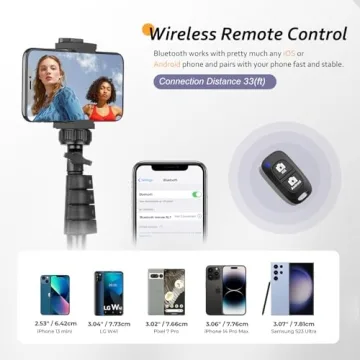 Aureday 62" Phone Tripod Set for Content Creators