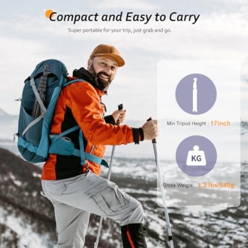 Aureday 62" Phone Tripod Set for Content Creators