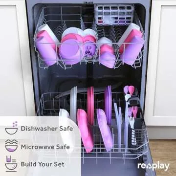 Re-Play Made in USA 10 Oz. Sippy Cups for Toddlers, Pack of 4 - Reusable Spill Proof Cups for Kids, Dishwasher/Microwave Safe - Hard Spout Sippy Cups for Toddlers 3.13" x 6.25", Mermaid