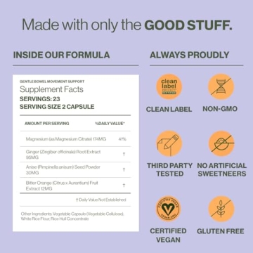 Gentle Bowel Movement Supplements for Natural Relief