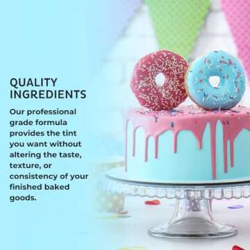 Chefmaster - Primary Colors Liqua-Gel Food Coloring Kit - Water-Based Food Coloring Gel - 4 Pack - Highly Pigmented, Create Vividly Colored Desserts, Easy-To-Blend Formula - Made in the USA